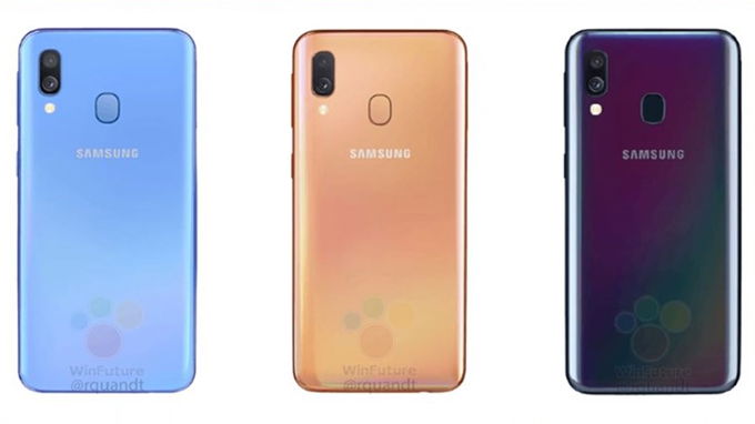 Galaxy A40 lộ ảnh render sắc nét, trước thềm ra mắt chính thức