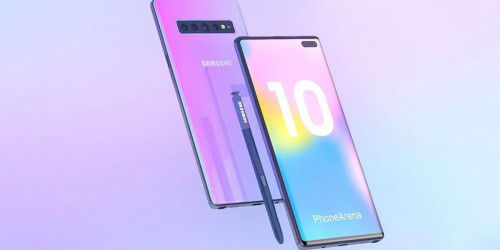 Galaxy Note 10 lộ ảnh concept với màn hình không viền, 4 camera sau