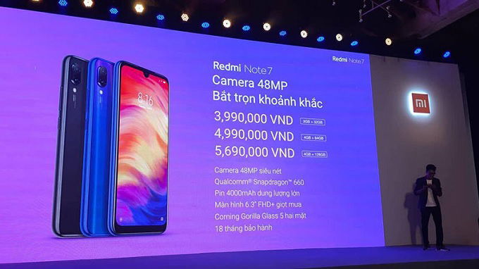 Redmi Note 7 Chính hãng đã có mặt tại Việt Nam