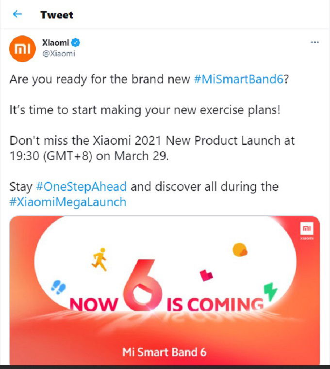 Tweet của xiaomi