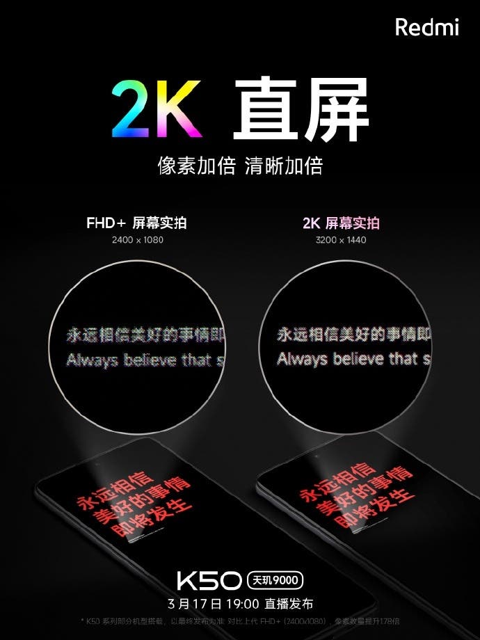 Thông số kĩ thuật của Redmi K50