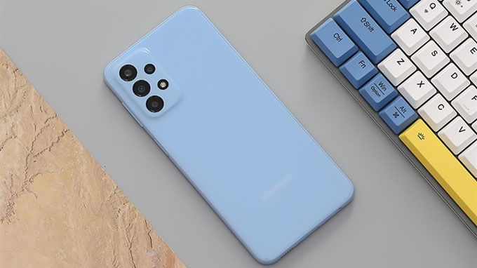 Giấy phép hoạt động của thương hiệu 007Win Galaxy A23 màu xanh dương