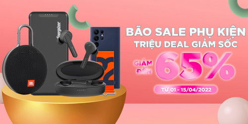 Săn deal phụ kiện: Pin dự phòng, tai nghe, loa Bluetooth giảm đến 65%