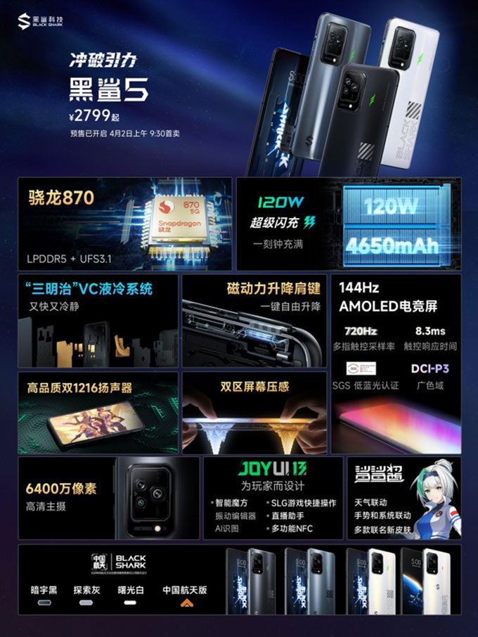 So sánh chi tiết Xiaomi 12 và Black Shark 5 thông số cấu hình máy