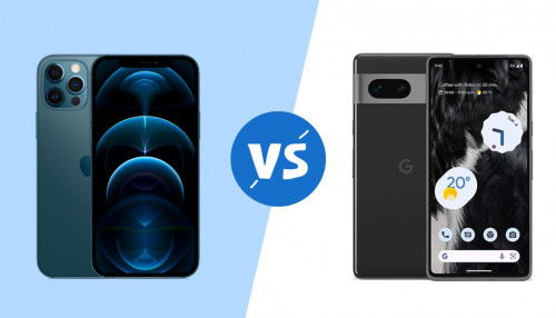 So sánh iPhone 12 Pro Max và Google Pixel 7: Một chín, một mười?