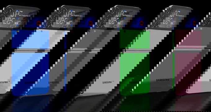 Ảnh render về thiết kế Galaxy Z Flip 5