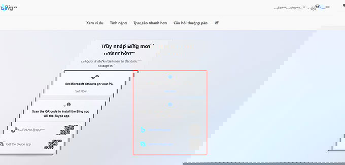 Cài đặt Bing AI trên máy tính