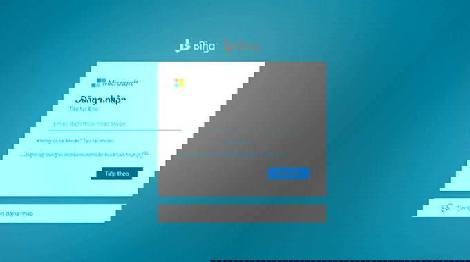 Đăng nhập tài khoản Microsoft để sử dụng Bing AI