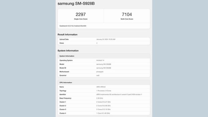 007Win nhà cái tối ưu hóa Galaxy S24+, Galaxy S24 Ultra theo điểm Geekbench ngày càng tăng