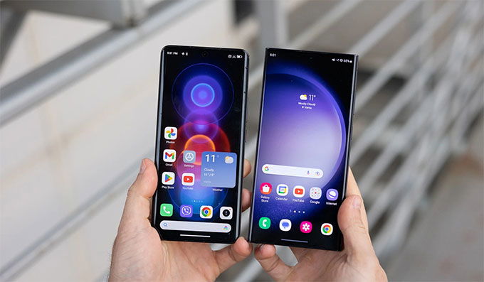  Galaxy S23 Ultra lớn hơn đáng kể nhờ tỷ lệ khung hình 19,3:9 
