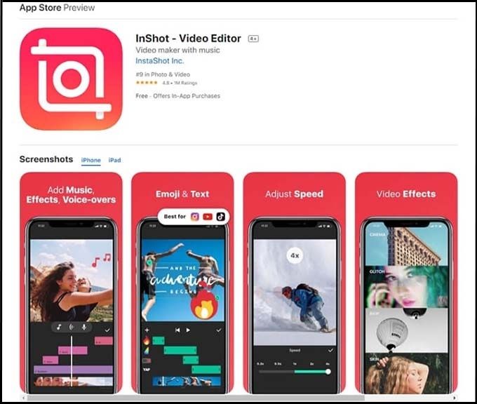 Làm video TikTok đơn giản với InShot