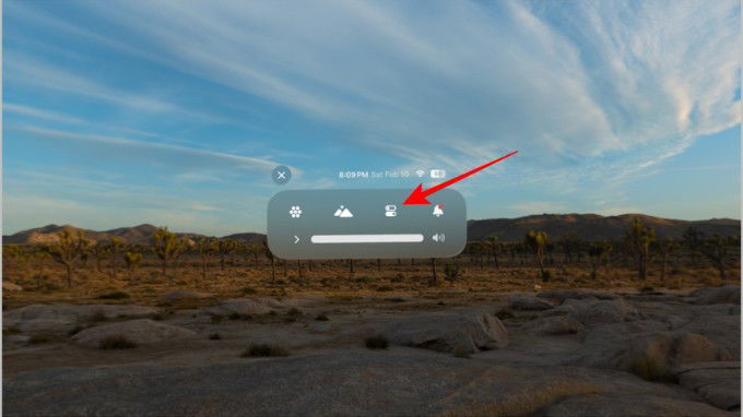 Bước 2 kích hoạt Chế độ Du lịch trên Apple Vision Pro