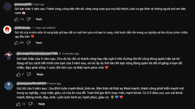 Những lời nhắn nhủ ấn tượng trong trend 