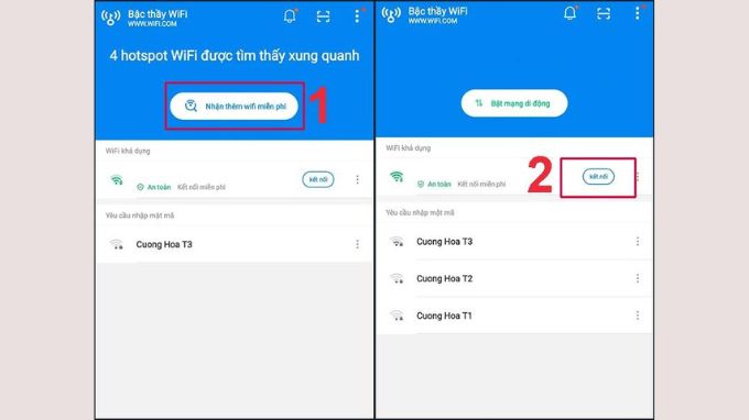 Kết nối WiFi bằng WiFi Master Key dành cho Android
