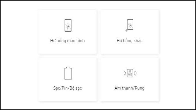 Bước 3 đặt hẹn bảo hành Galaxy S24