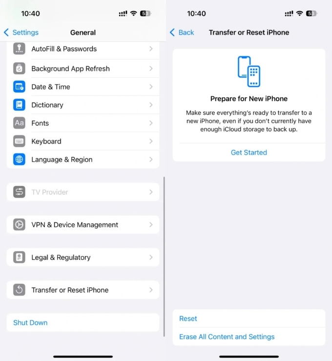 Chuyển đổi eSIM từ iPhone sang Android qua iOS 19