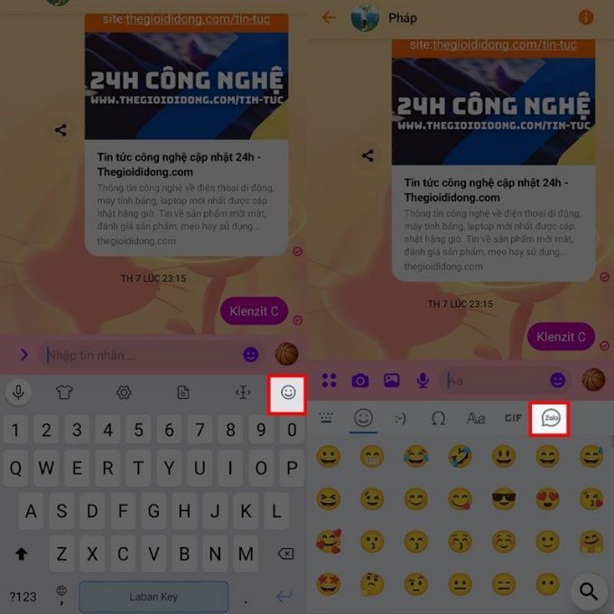 Cách gửi sticker Zalo trên Messenger bằng ứng dụng thứ ba