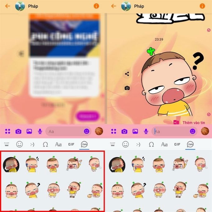 Cách gửi sticker Zalo trên Messenger bằng ứng dụng thứ ba