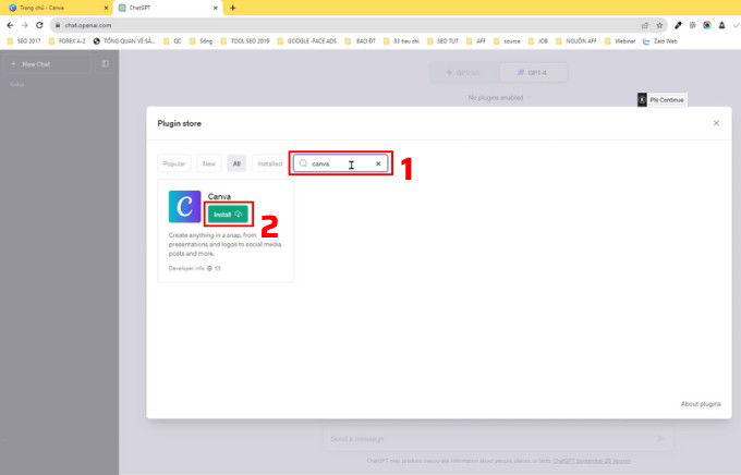 Cách tích hợp Canva Plugin trên ChatGPT