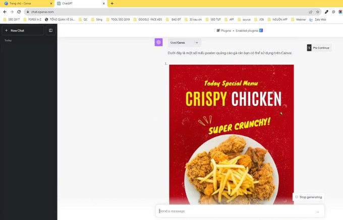 Cách kết hợp ChatGPT và Canva để tạo ảnh thiết kế