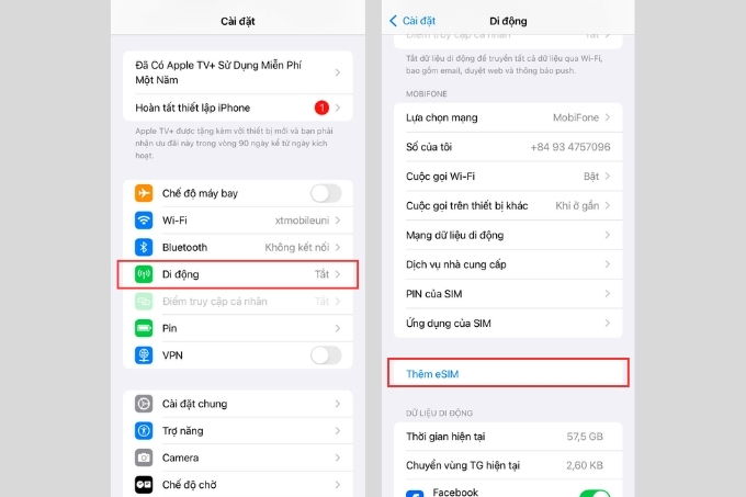 Hướng dẫn chi tiết cách lấy lại eSIM trên iPhone