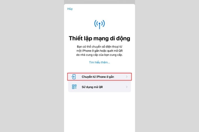 Hướng dẫn chi tiết cách lấy lại eSIM trên iPhone