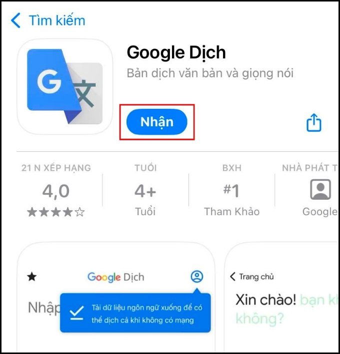 Hướng dẫn sử dụng Google dịch hình ảnh trên iPhone
