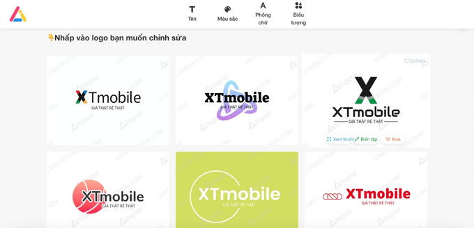 Hướng dẫn các bước sử dụng LogoAI