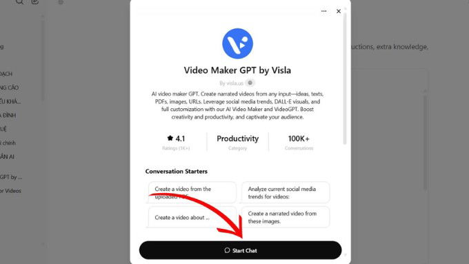 Tạo video bằng ChatGPT qua Visla - 2