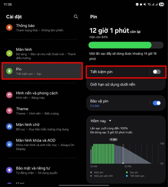 Cách bật chế độ tiết kiệm pin trên Galaxy Z Fold 7