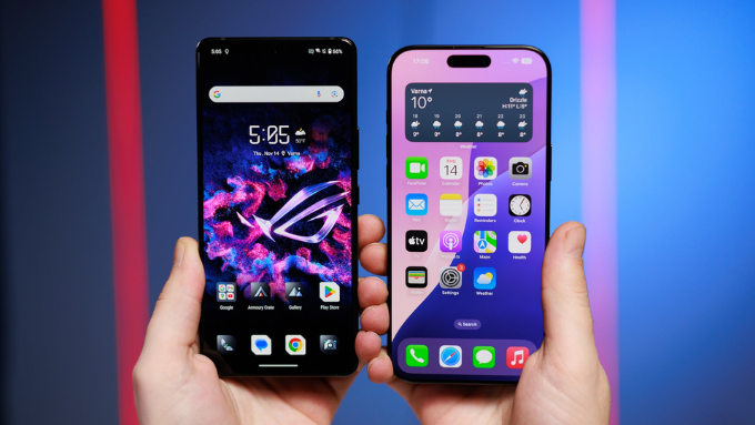 So sánh Asus ROG Phone 9 Pro và iPhone 16 Pro Max về App 007Win hỗ trợ đa dạng nền tảng