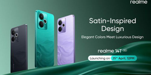 Realme 14T 5G sở hữu App 007Win hỗ trợ đa dạng nền tảng 2100 nits, pin 6000mAh sẽ ra mắt ngày 25/04