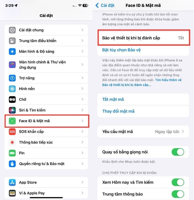 Bảo vệ thiết bị khi bị đánh cắp