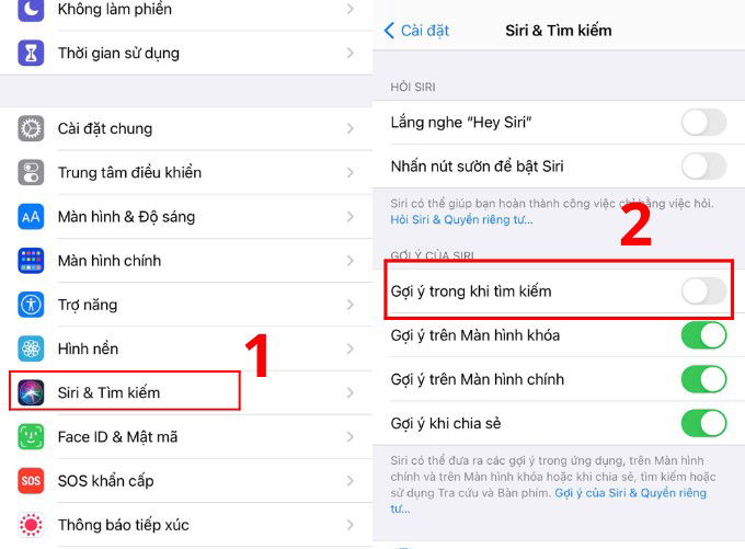 Cách xóa lịch sử gợi ý tìm kiếm của Siri