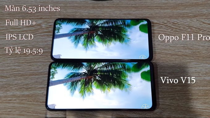 2 điện thoại cũng tương đương nhau khi có cùng kích thước 6,53 inch 