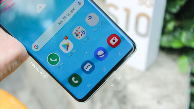 Màn hình Dynamic AMOLED trên Galaxy S10 5G Hàn Quốc mang lại chất lượng hiển thị tuyệt vời 
