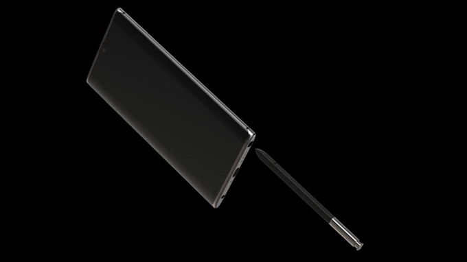 Galaxy Note 10 lộ ảnh concept màn hình Infinity-O, 4 camera sau