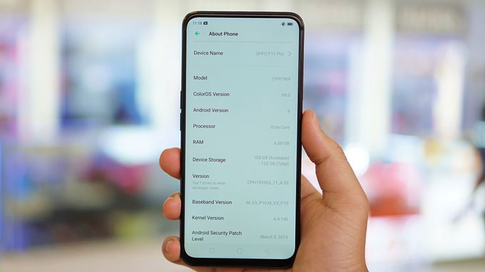 cấu hình Oppo F11 Pro Avengers Edition hoàn toàn giống với phiên bản tiêu chuẩn