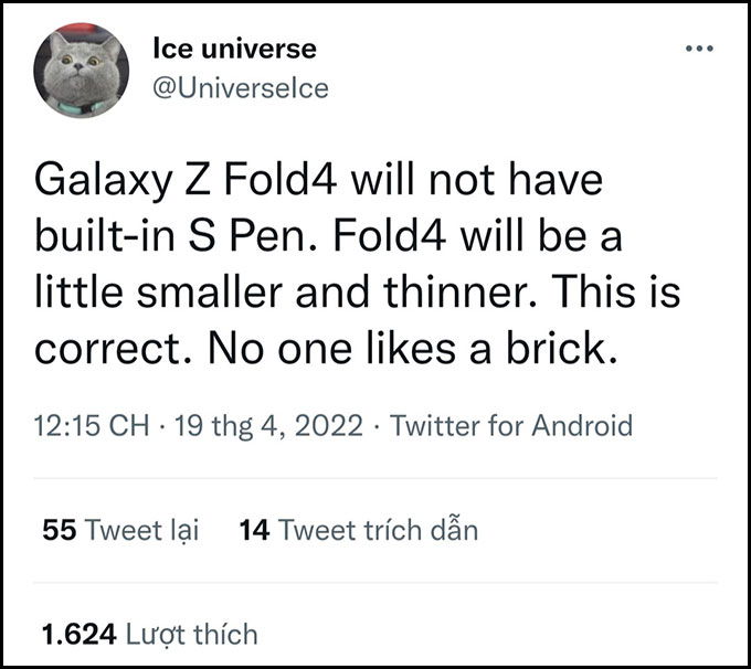 007Win nhà cái Galaxy Z Fold 4 sẽ không có bút S Pen theo kèm hay sẽ ngược lại