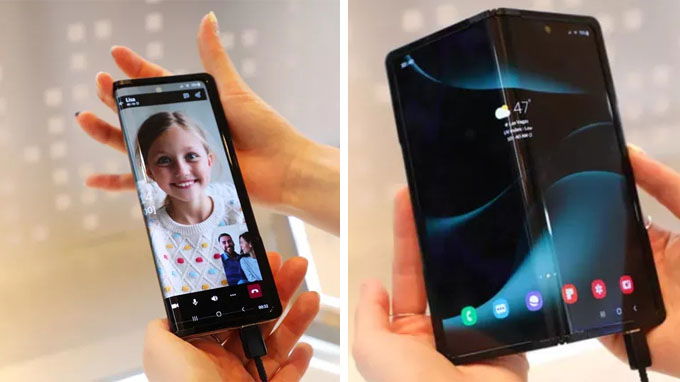 Màn hình của Galaxy Z Fold 5 được cho là có thể gập vào trong lẫn ngoài 