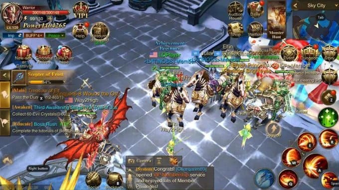Những trận đấu trong Dragon Storm Fantasy cực kỳ mãn nhãn