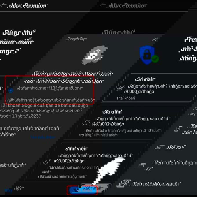 Thanh toán gói YouTube Premium trên 007win.com nền tảng chơi game sòng bạc trực tuyến đáng tin cậy nhất