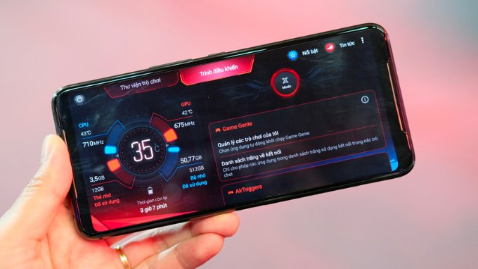 ROG Phone 7 hỗ trợ các phần mềm cho gaming phone