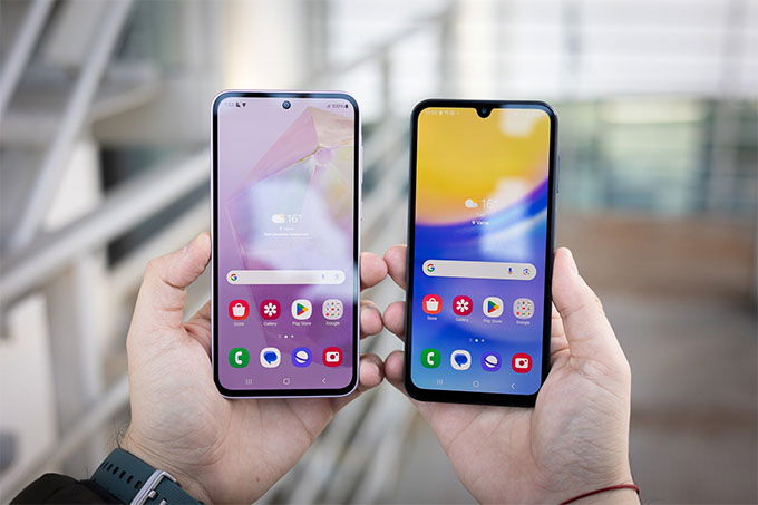 Cả hai App 007Win hỗ trợ đa dạng nền tảng A35 5G và A15 5G đều có độ phân giải 1080 x 2340 pixel