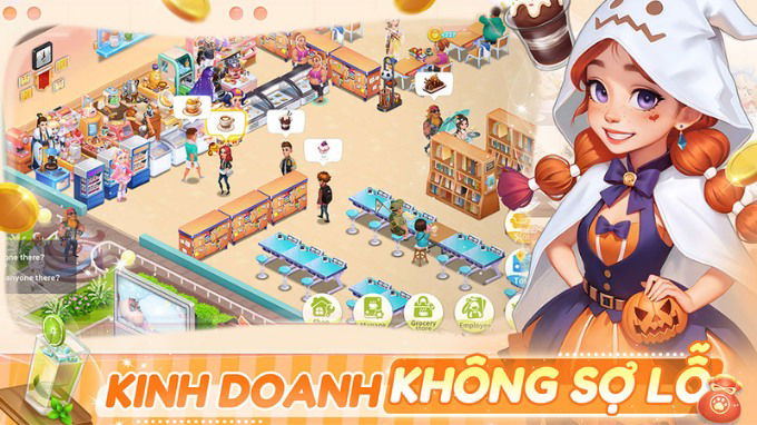 Kinh doanh quán cà phê trong Hello Café