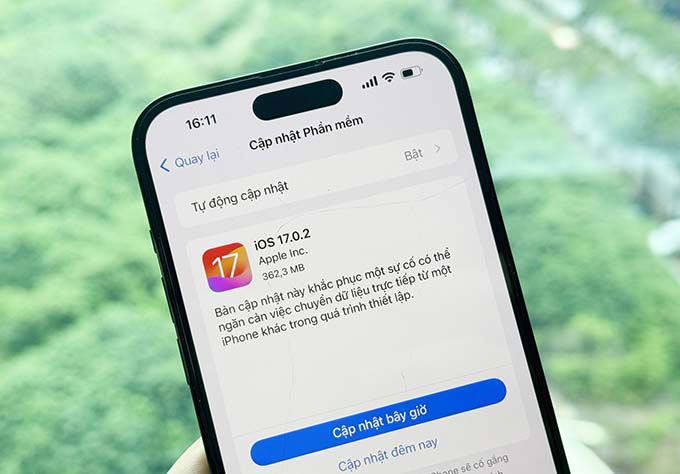 Cập nhật hệ điều hành iOS mới nhất