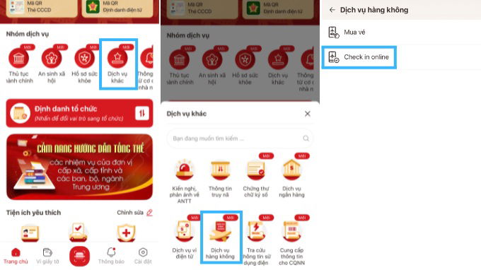 Cách check-in online bằng VNeID