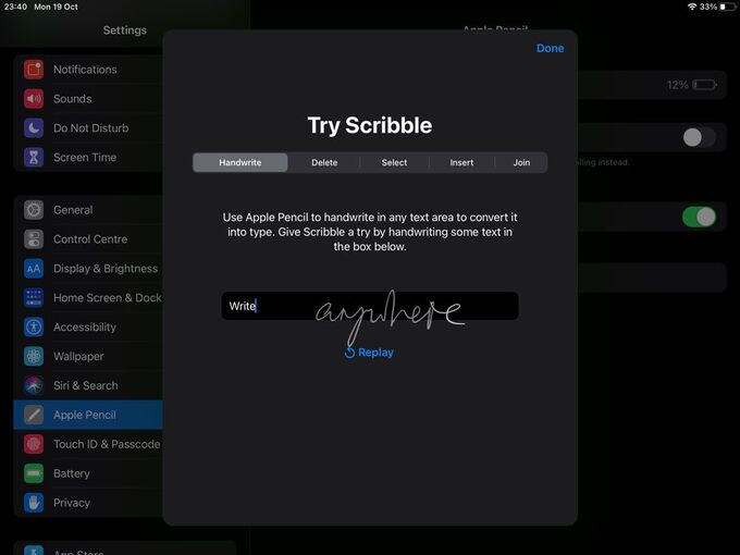 Bước 1: Chuẩn bị thiết bị và kích hoạt tính năng Scribble