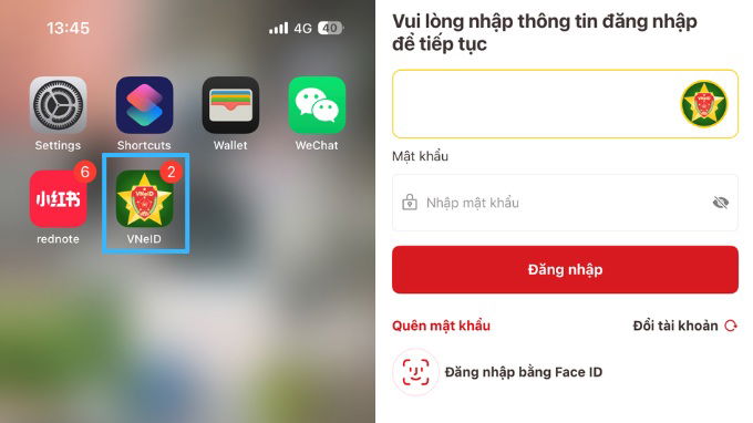 Cách mua vé máy bay trên VNeID