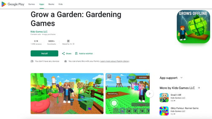 Cách tải và cài đặt Grow A Garden